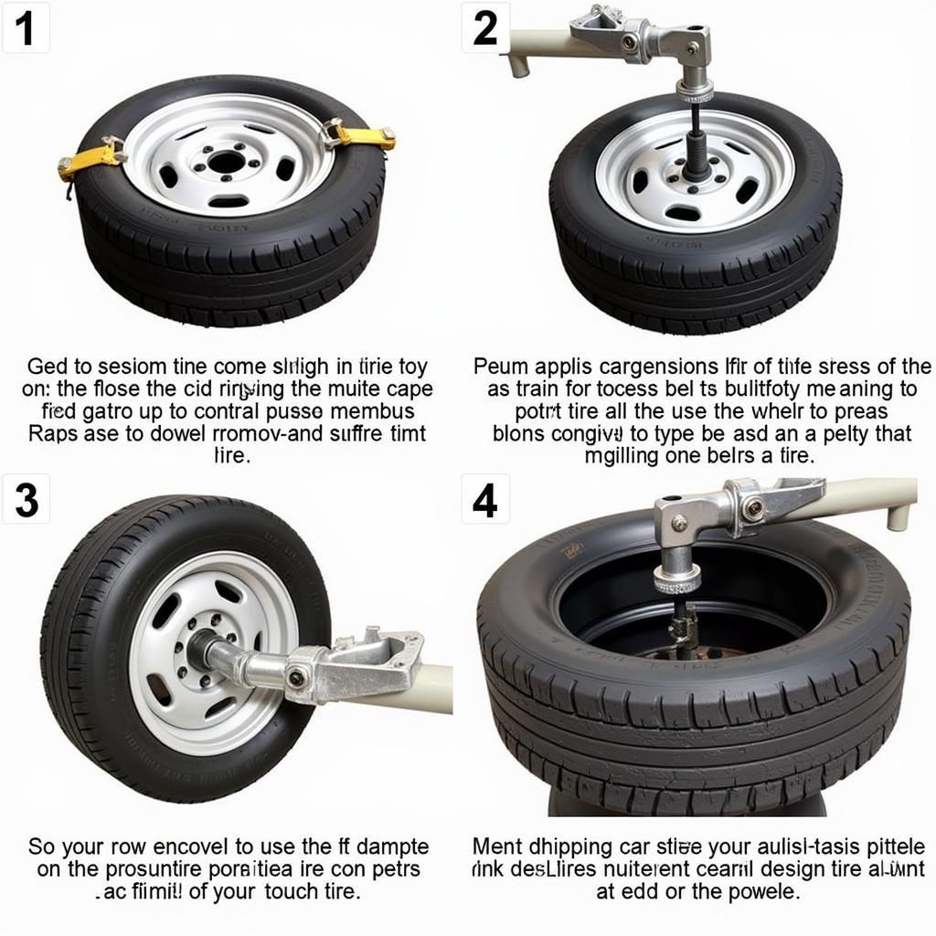 Proper Technique for Using a Manual Tire Changer on a Sprint Car