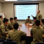 Marines attending a career planning workshop