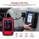 MaxiScan MS300 OBD2 Scanner in Use