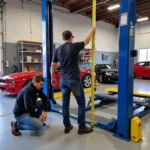 Measuring Workshop Space for Bolton Tools Car Lift