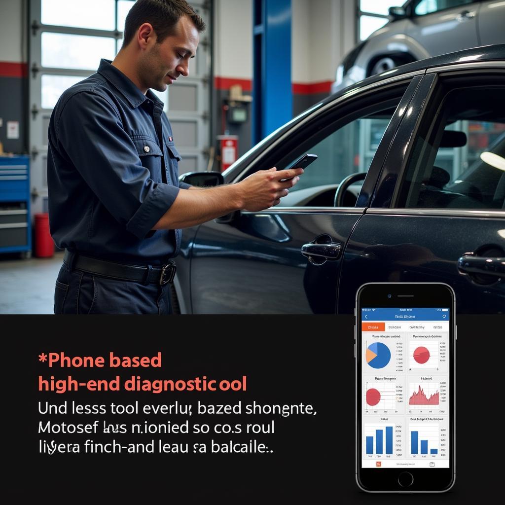 Mechanic Using Professional Diagnostic Tool