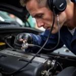 Mechanic's Stethoscope for Car Noise Diagnostics