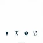 Medical silhouettes branding examples