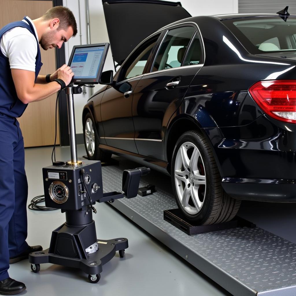 Mercedes Wheel Alignment Process