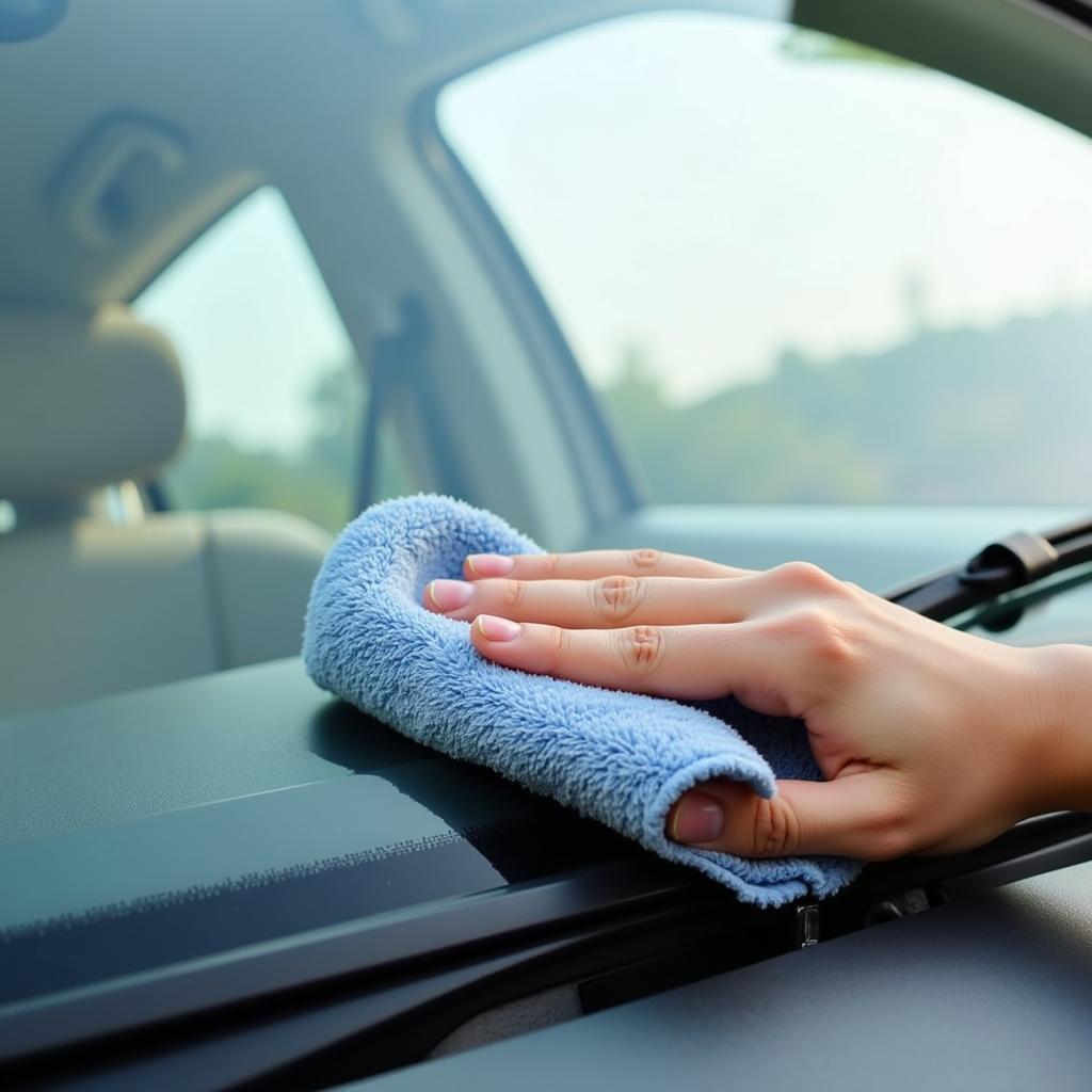 Microfiber Cloth for Car Window Cleaning