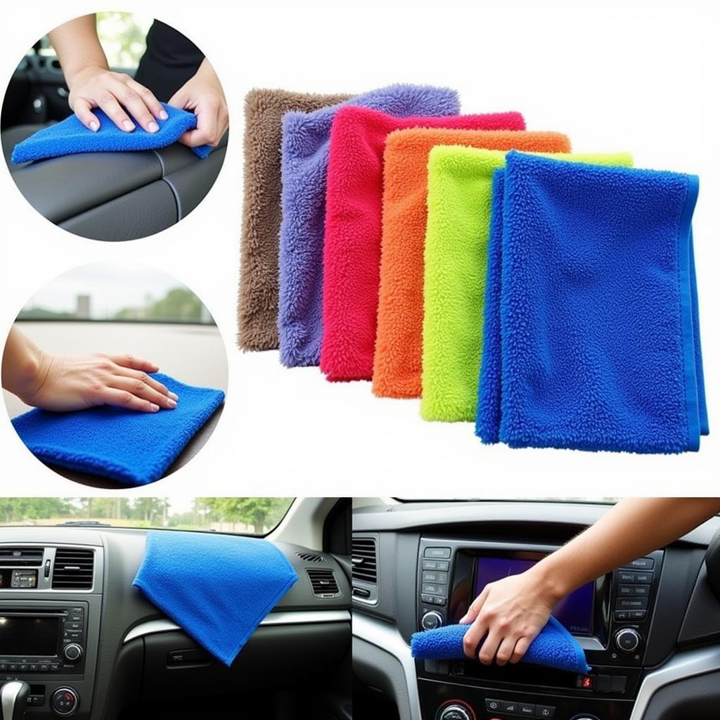 Microfiber Cloths for Car Interior Detailing