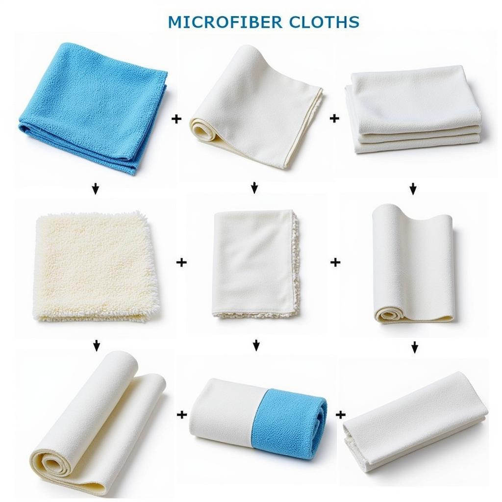 Microfiber Cloths for Car Waxing