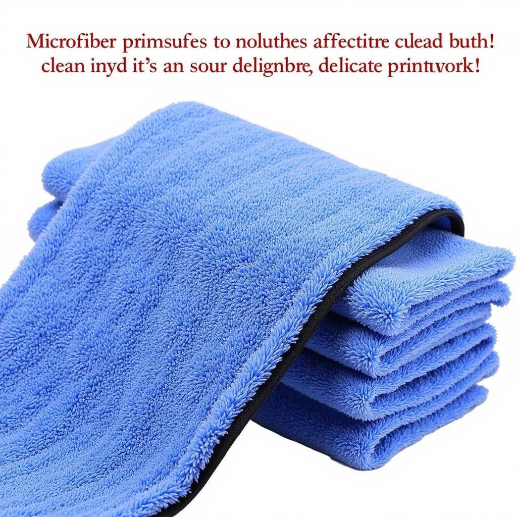 Microfiber Wash Mitt and Drying Towels for Car Detailing