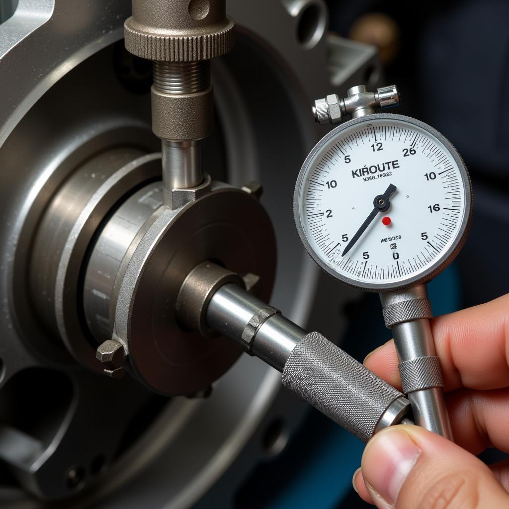 Micrometer and Dial Bore Gauge for Precise Engine Measurements