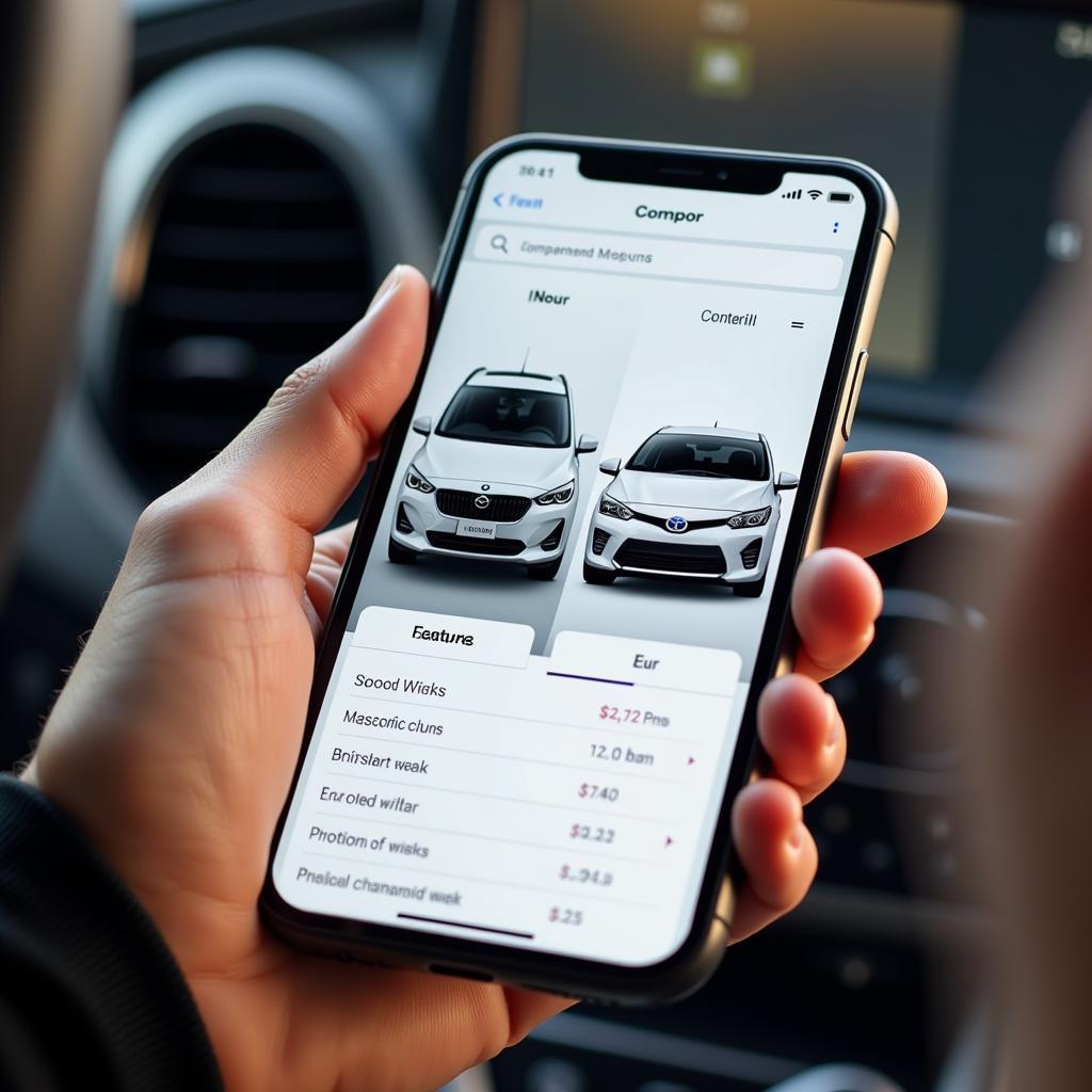 Mobile Car Comparison App