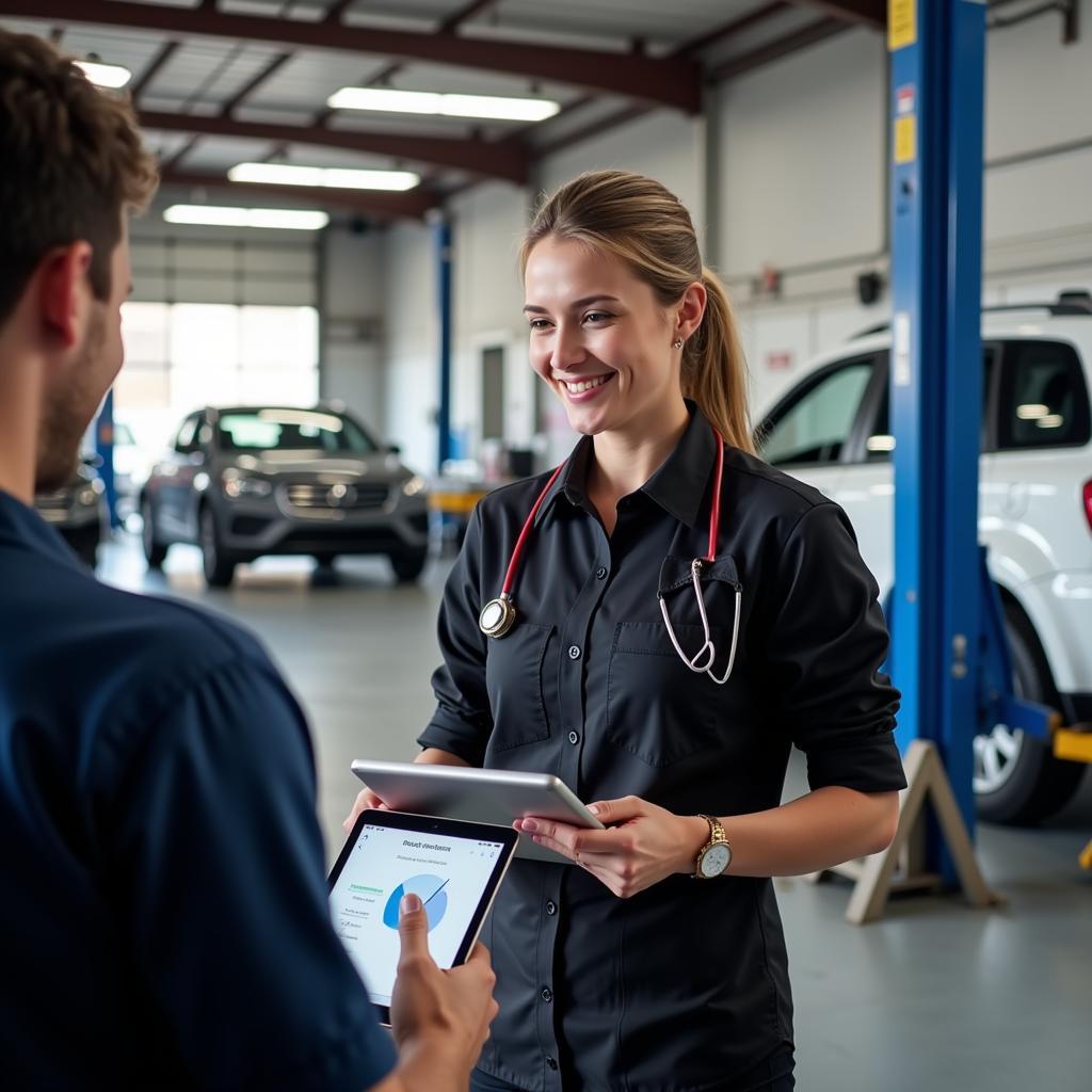 Modern Auto Shop Customer Service