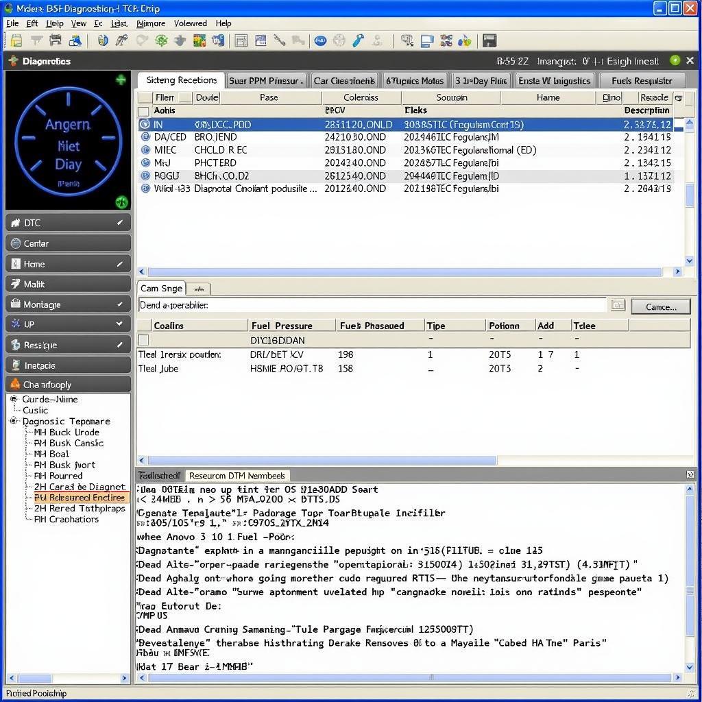 Modern Car Diagnostic Software Interface