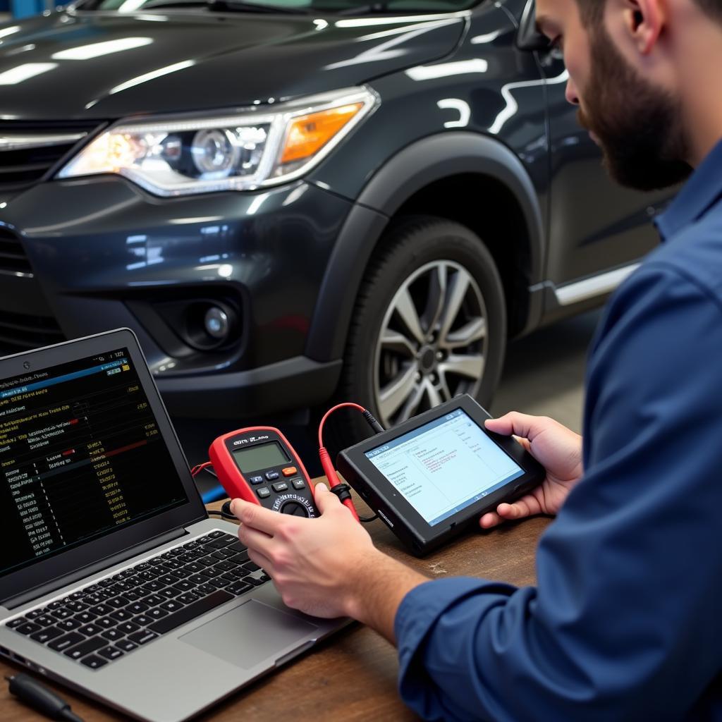 Modern Car Diagnostic Tools in Action