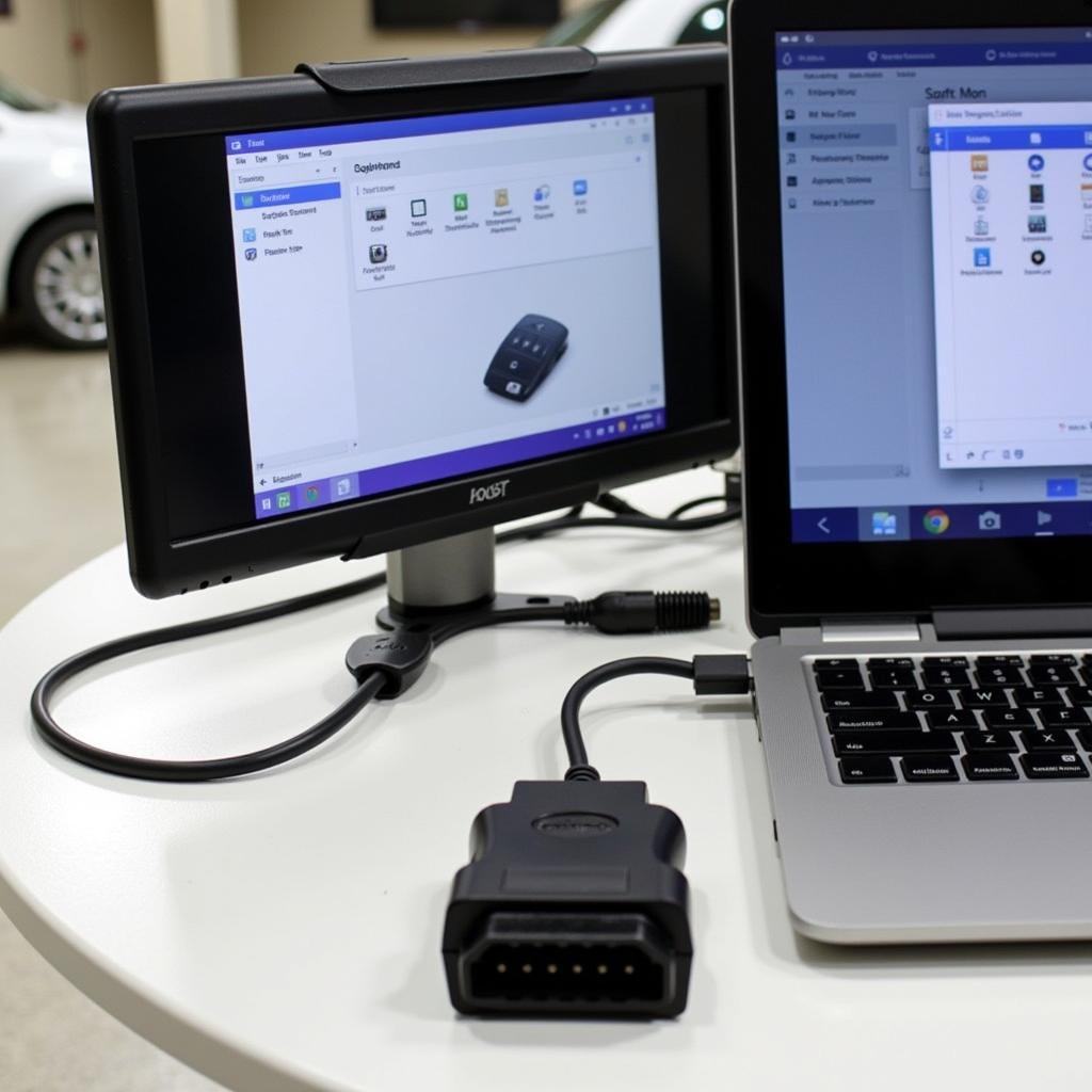 Modern Car Key Programming Setup