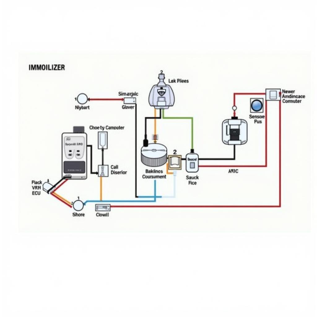 Modern Car Security System Diagram