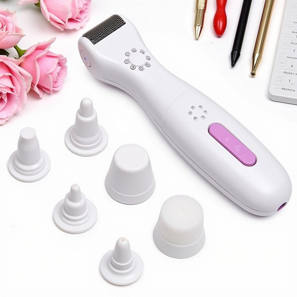 Multifunctional Electric Foot Care Pedicure Tool with Interchangeable Heads