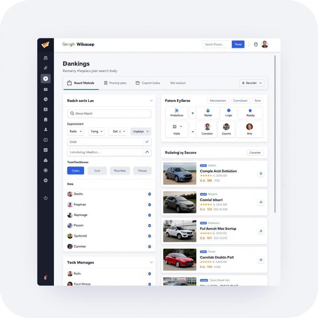 Modern Multiwebsite Car Search Tool Interface