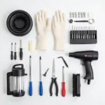 Tools for Cleaning Myvi Air Conditioner Blower