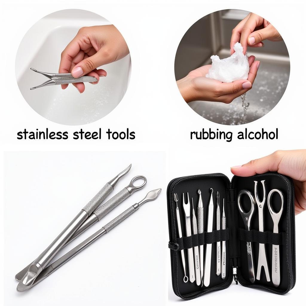 Cleaning and Storing Nail Care Tools