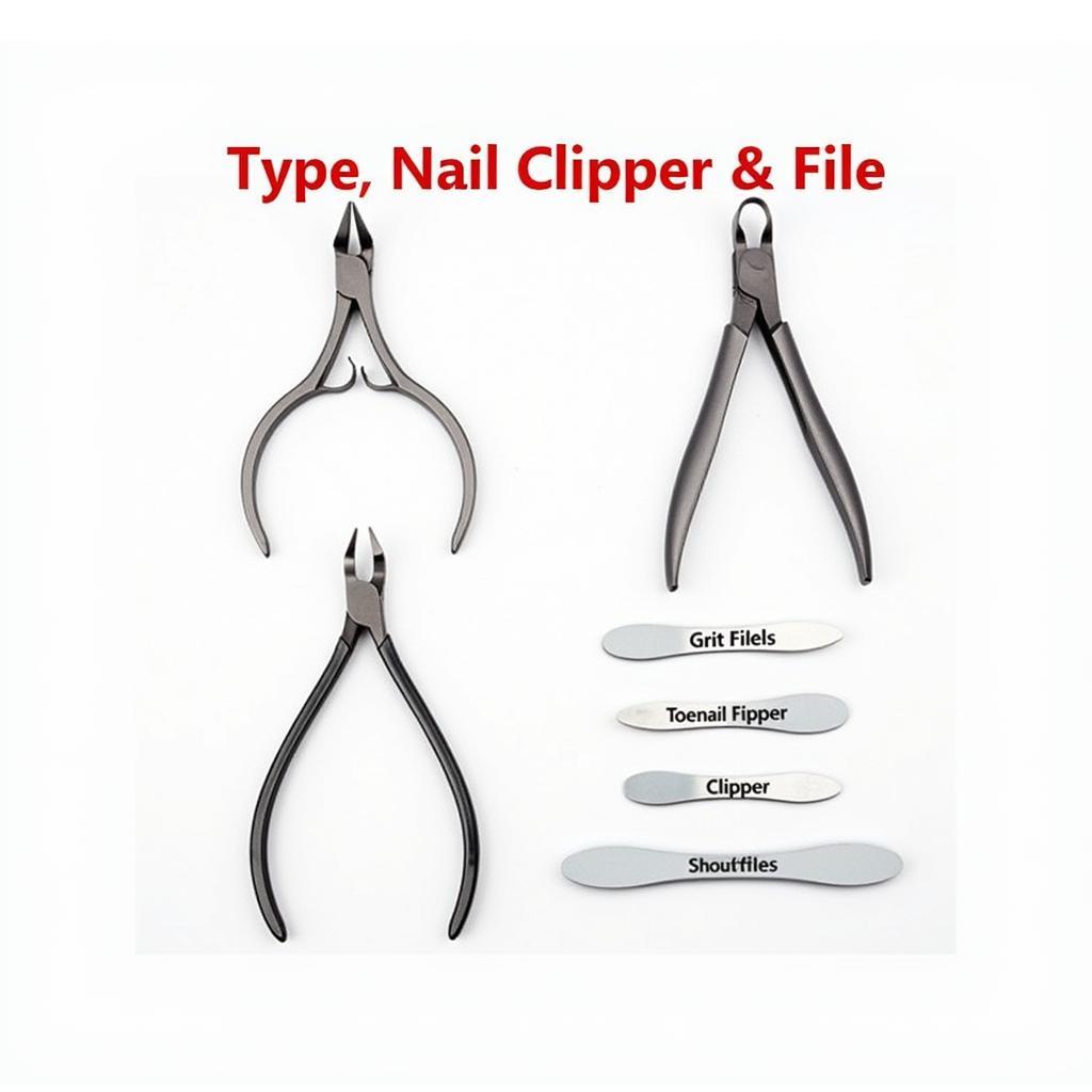 Nail clippers and files for foot care