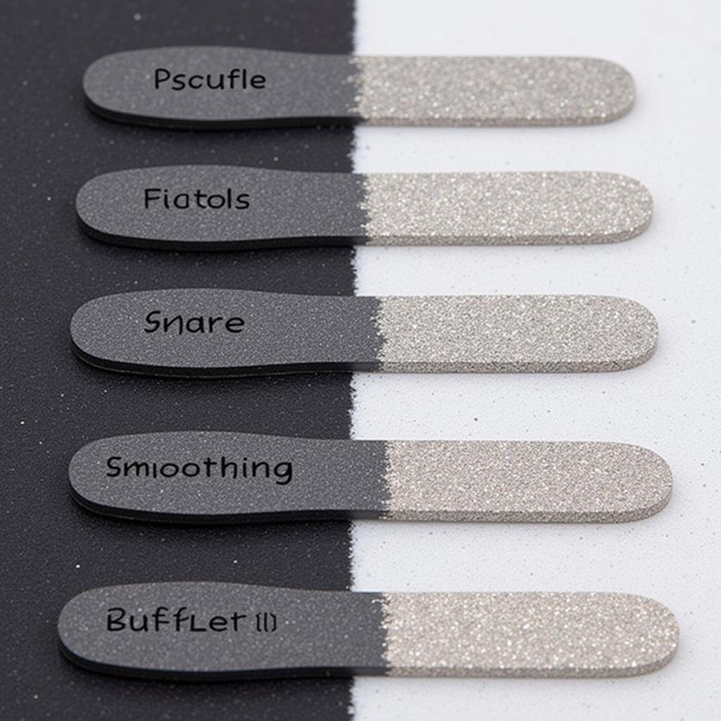 Various Nail File Grits for Shaping and Smoothing