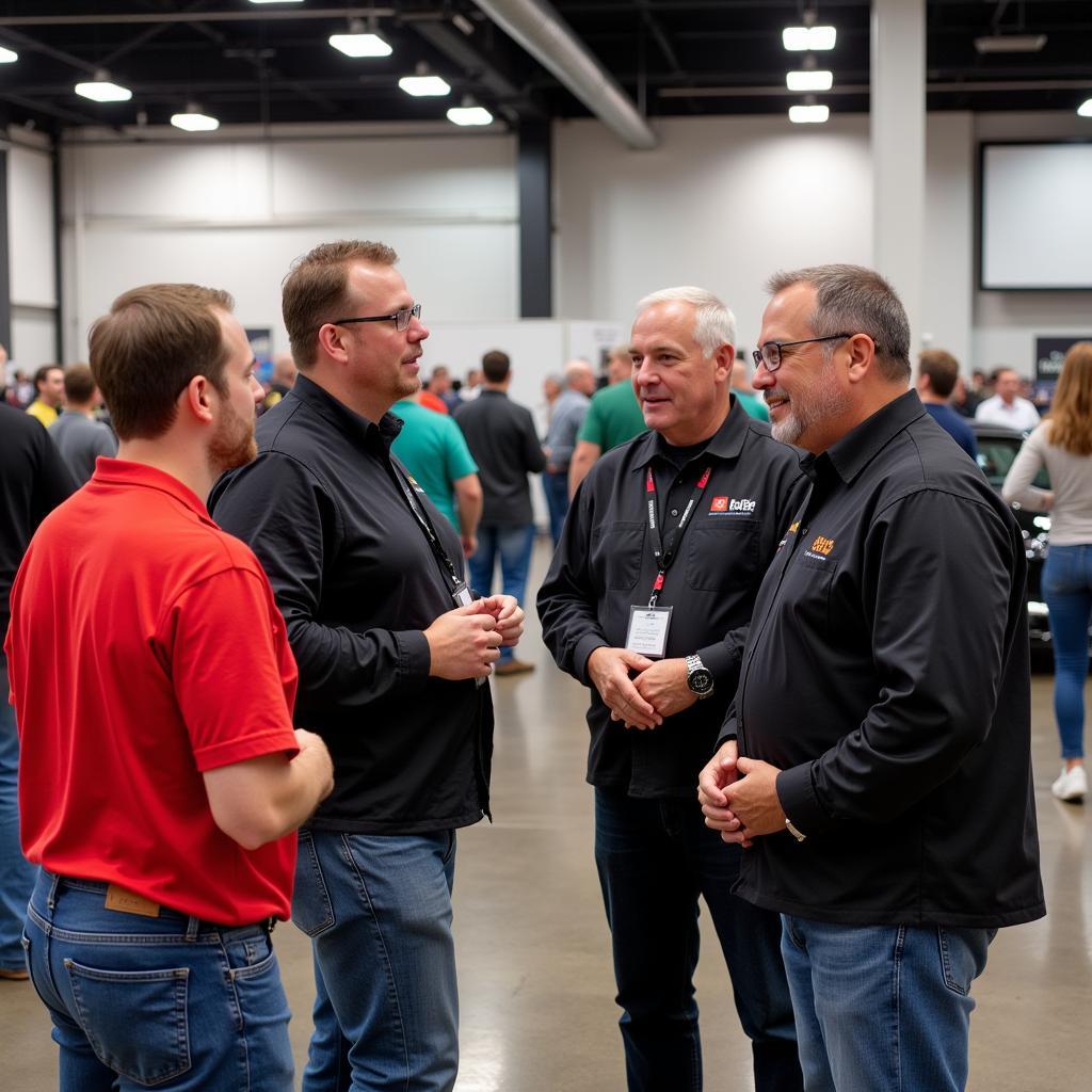 Networking at the Mac Tools Car Show in Columbus, Ohio