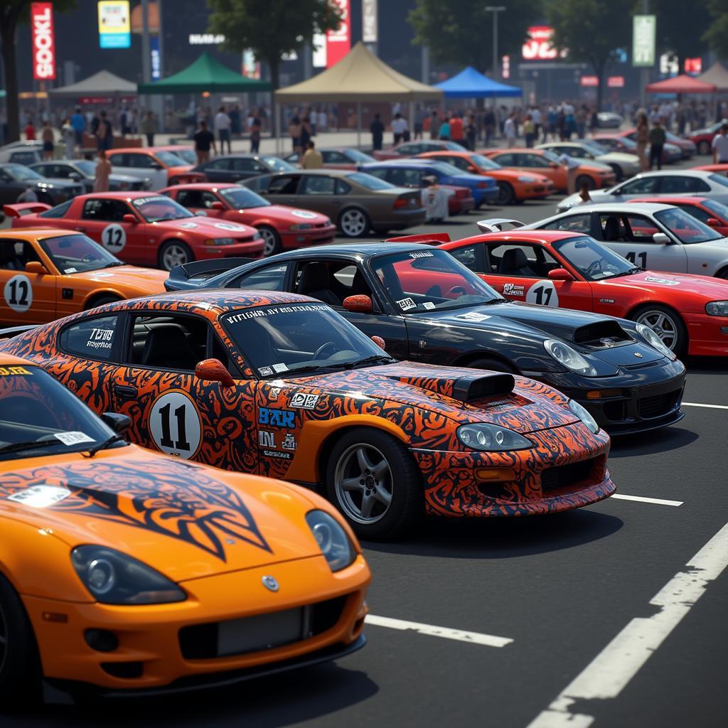 NFS Payback Online Car Meet with Custom Liveries