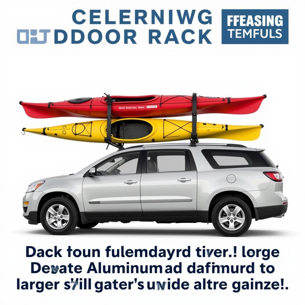 Aluminum Car Rack Carrying Kayaks