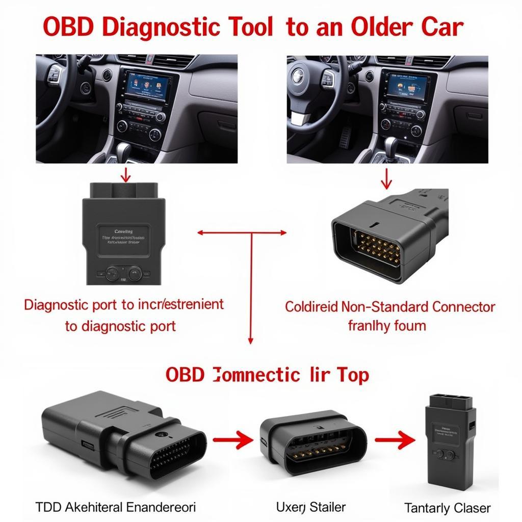 Connecting an OBD Diagnostic Tool to an Older Car