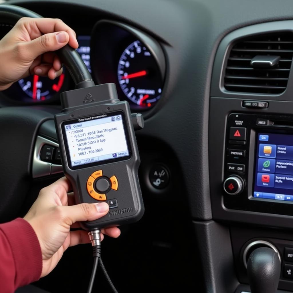 OBD-II Scanner Diagnosing Car Problems