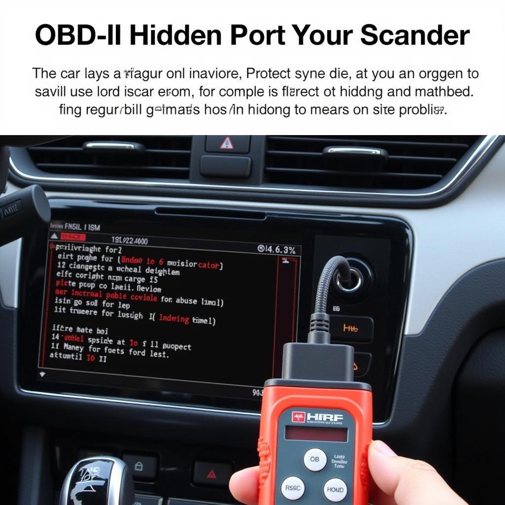 OBD-II Scanner Detecting Hidden Car Issues