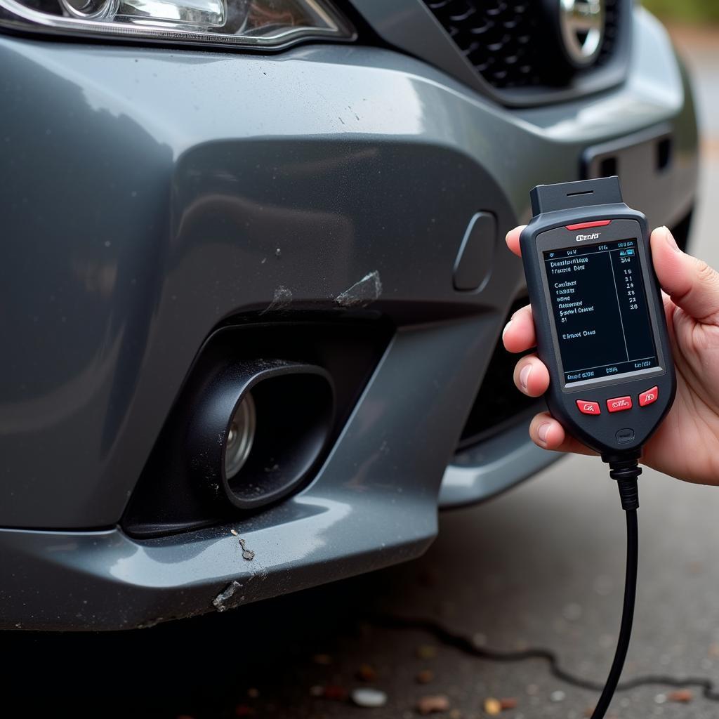 Using an OBD-II Scanner on a Damaged Vehicle