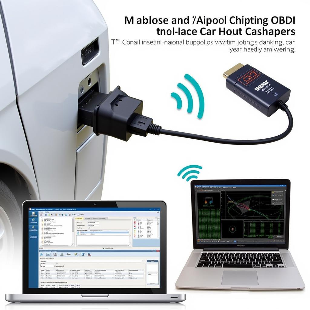 OBD-II Scanner Connected to a Macbook