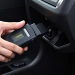 Connecting an OBD-II Diagnostic Tool to a Car's OBD Port