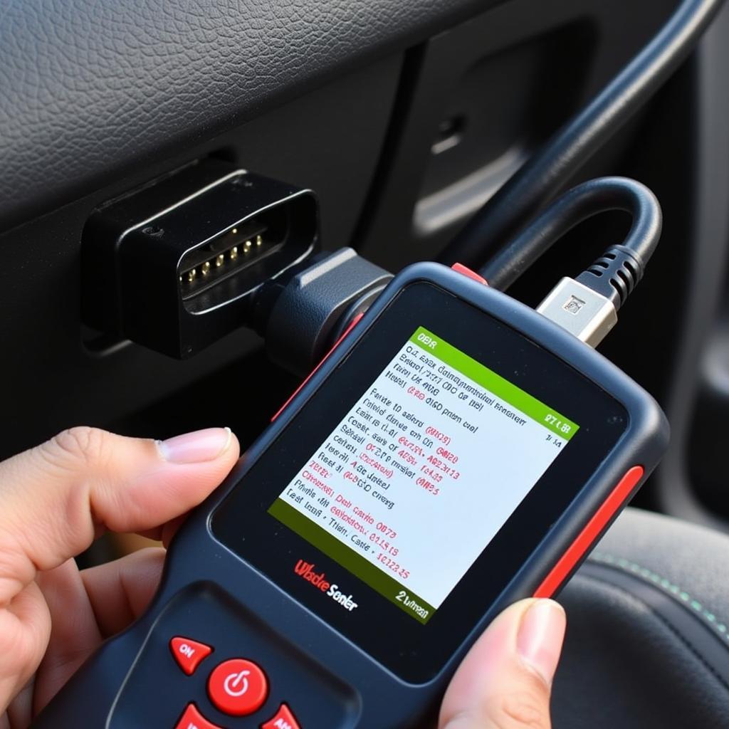 OBD2 diagnostic scanner for car troubleshooting