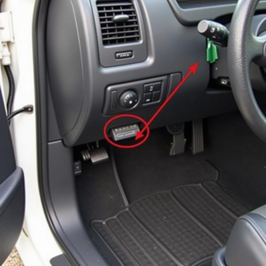 OBD2 Port Location in a Car