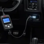 OBD2 Scanner Connected to Car