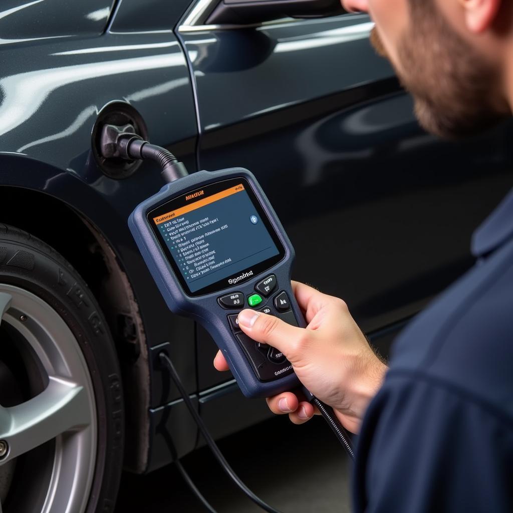 OBD-II Scanner in Use