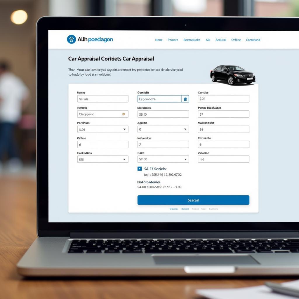 Online Car Appraisal Tool