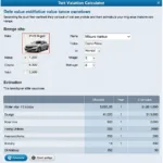 Online Car Valuation Calculator