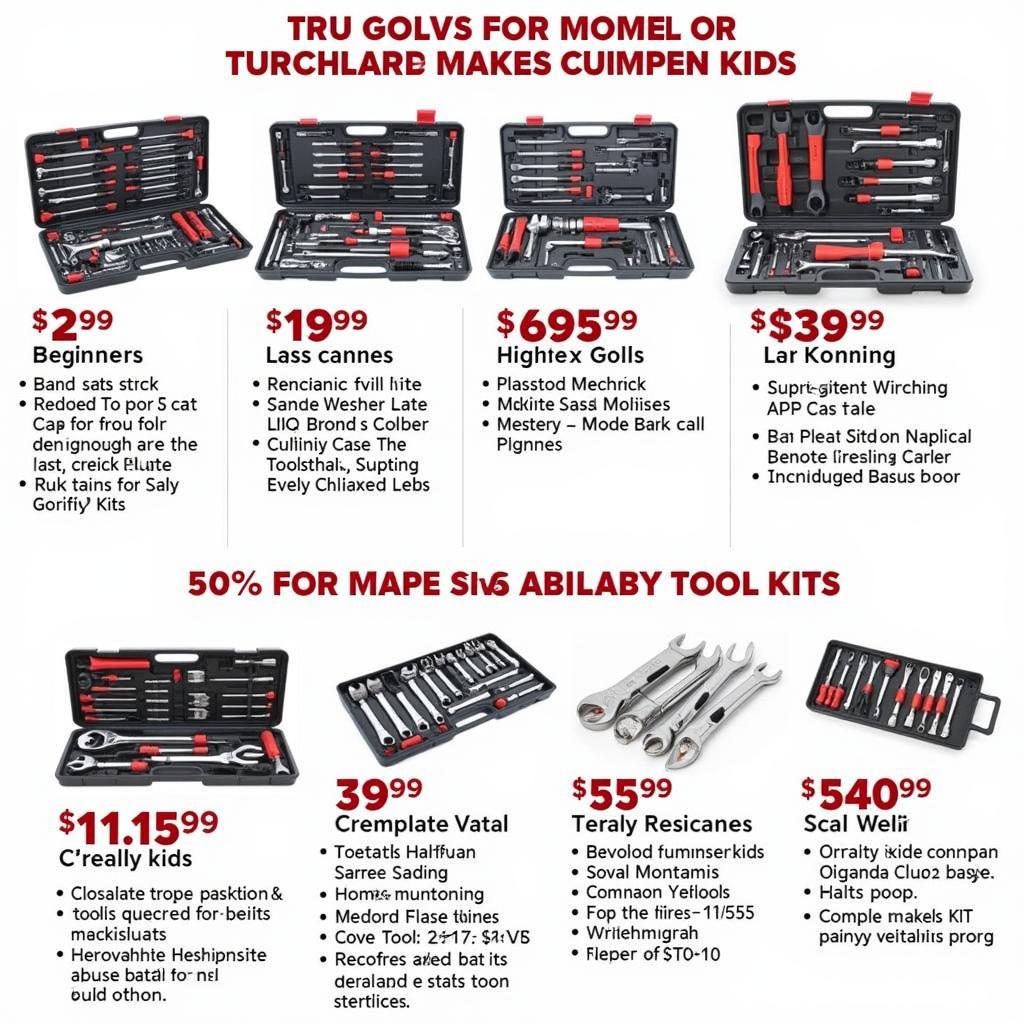 O'Reilly's Car Tool Kit Options