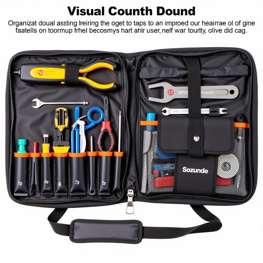 A well-organized car mechanic tool bag for maximum efficiency