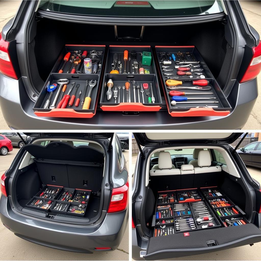 An Efficiently Organized Car Tool Setup