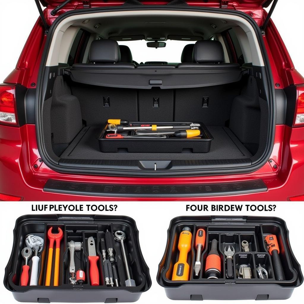 A Perfectly Organized Car Trunk Tool Box