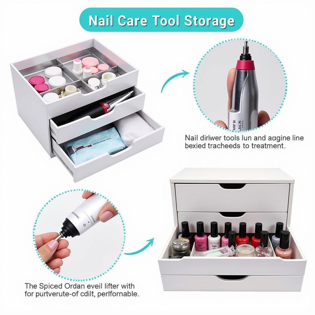 Organized Nail Care Tools Storage