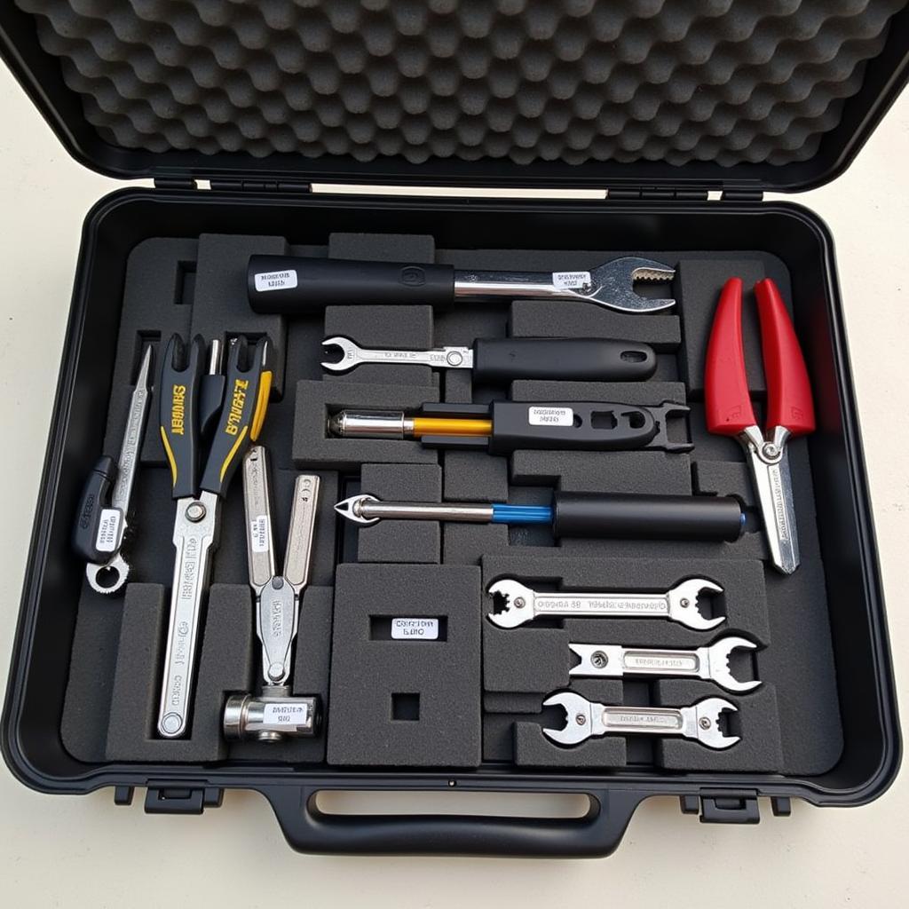 Organized Open Car Tool Kit