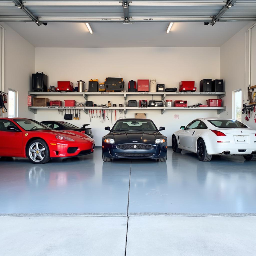 Maintaining an organized three-car garage