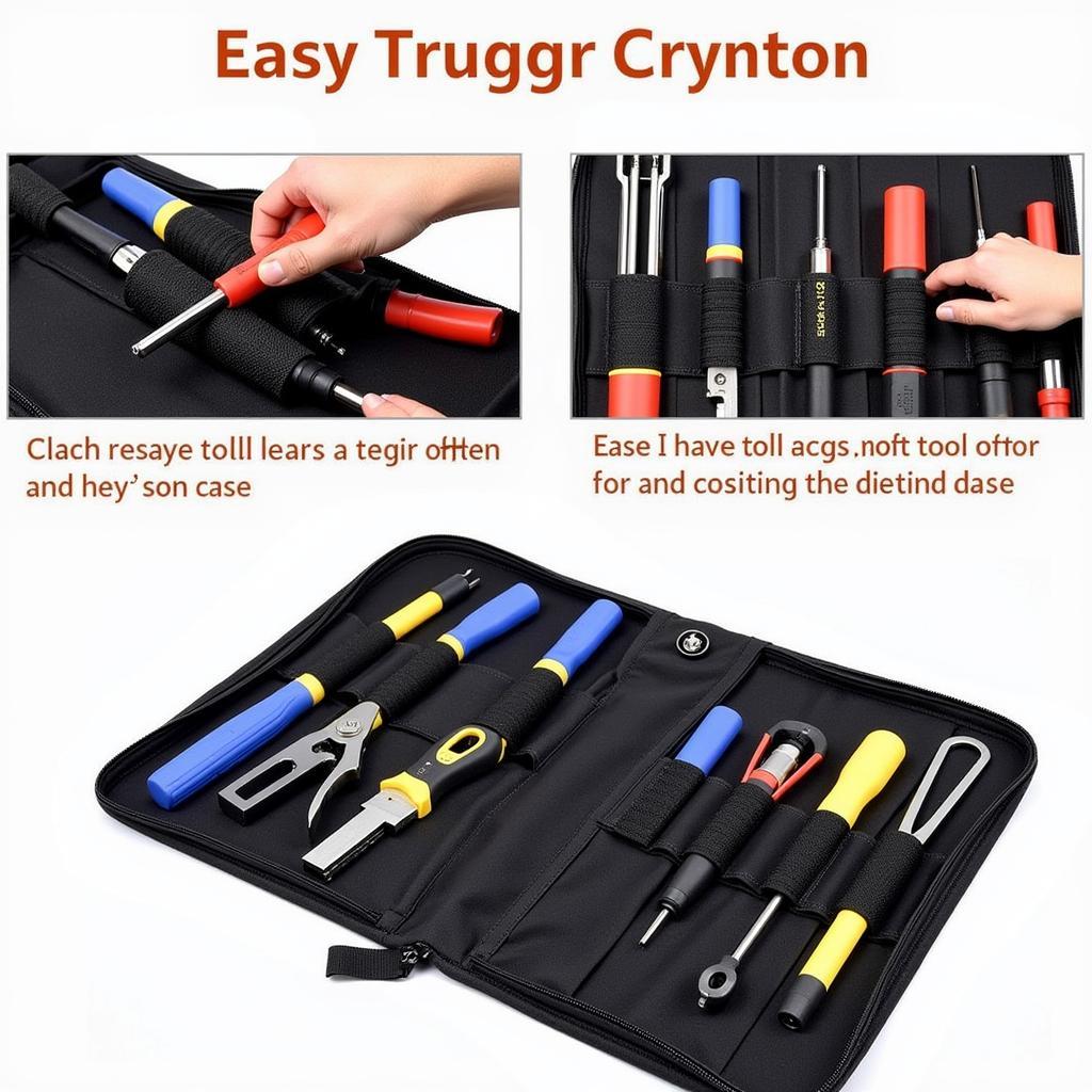 Organized Diagnostic Tools in a Cloth Carrying Case