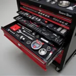 Well-Organized Tool Chest with Labeled Drawers