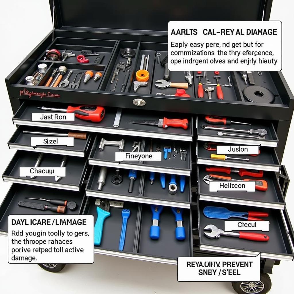 Organized Tool Chest for Car Repairs